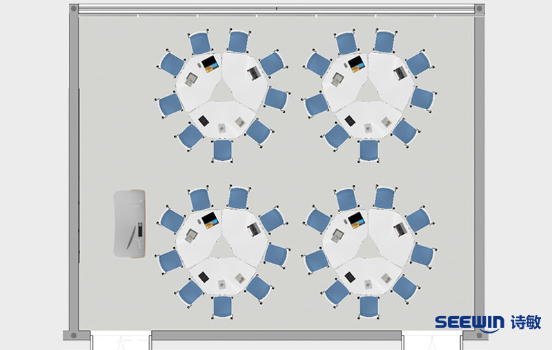 智慧教室-柯林组合桌平面图