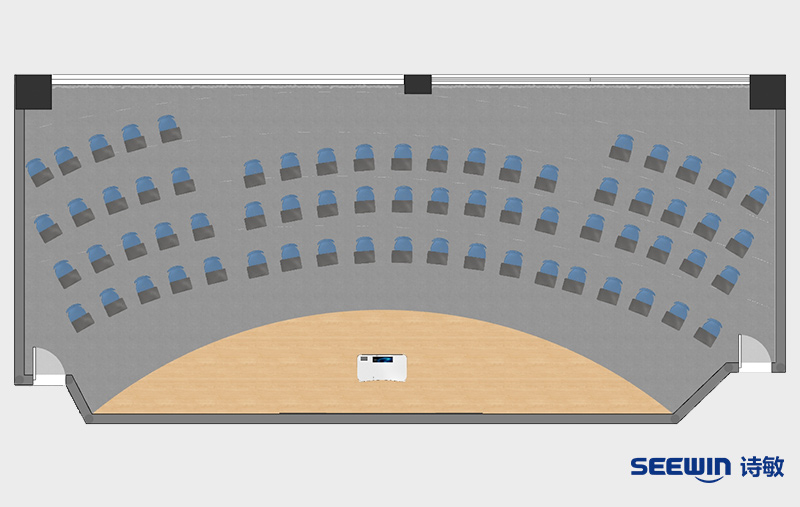 阶梯教室-格物课椅平面图