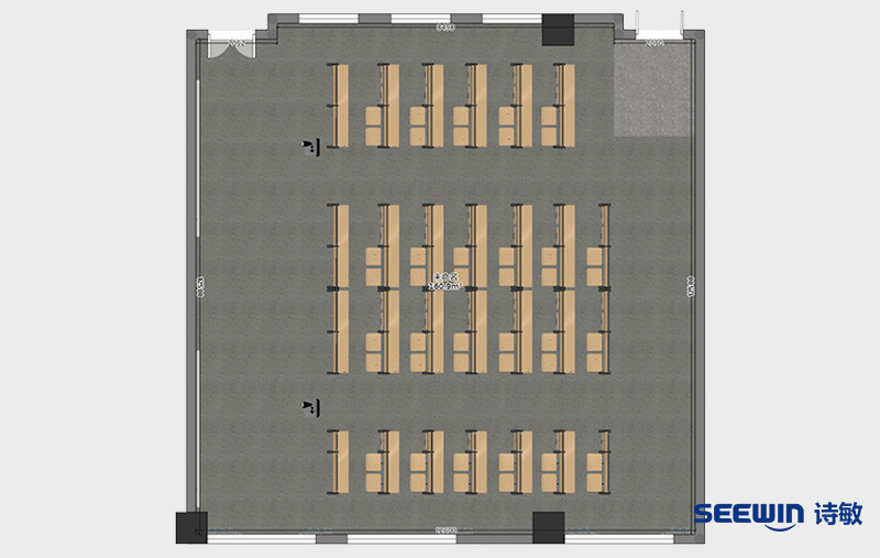 阶梯教室-明达桌椅平面图